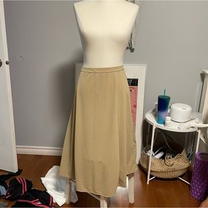 Uniqlo polkadot midi skirt